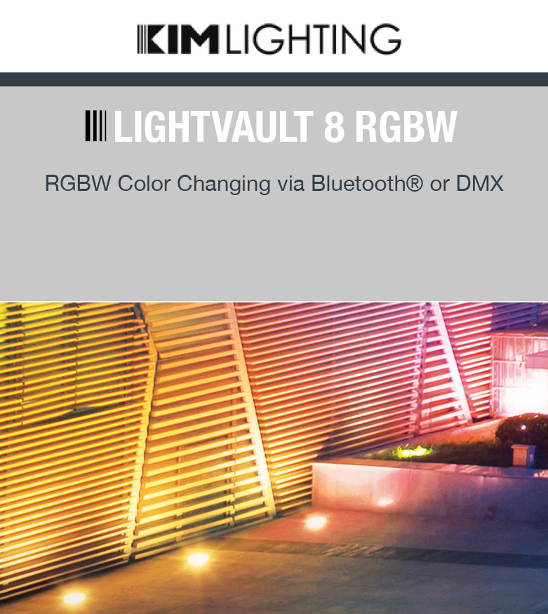 Kim Lighting - LIGHTVAULT 8 RGBW RGBW Color Changing via Bluetooth® or DMX