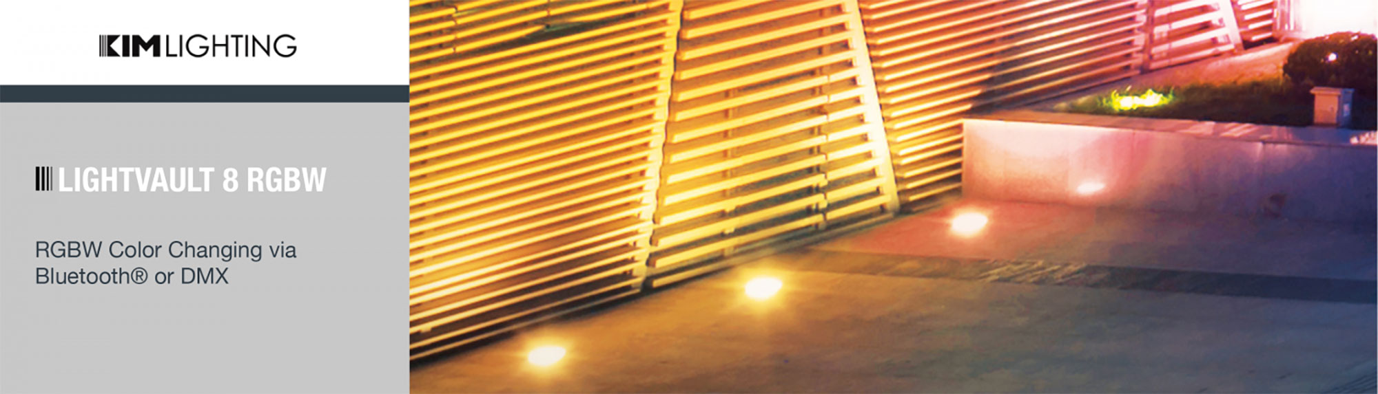 Kim Lighting - LIGHTVAULT 8 RGBW RGBW Color Changing via Bluetooth® or DMX