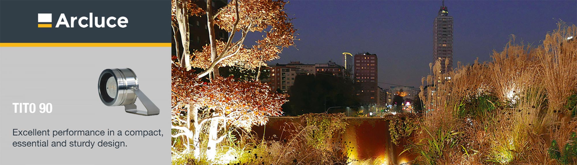 Arcluce Tito 90 - Excellent performance in a compact, essential and sturdy design.