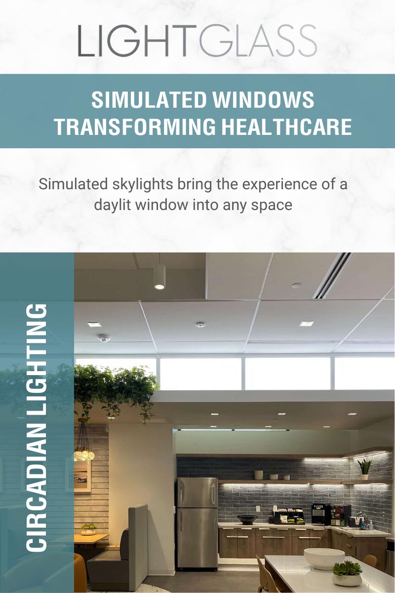 Simulated Windows Transforming Healthcare. Simulated skylights bring the experience of a daylit window into any space.